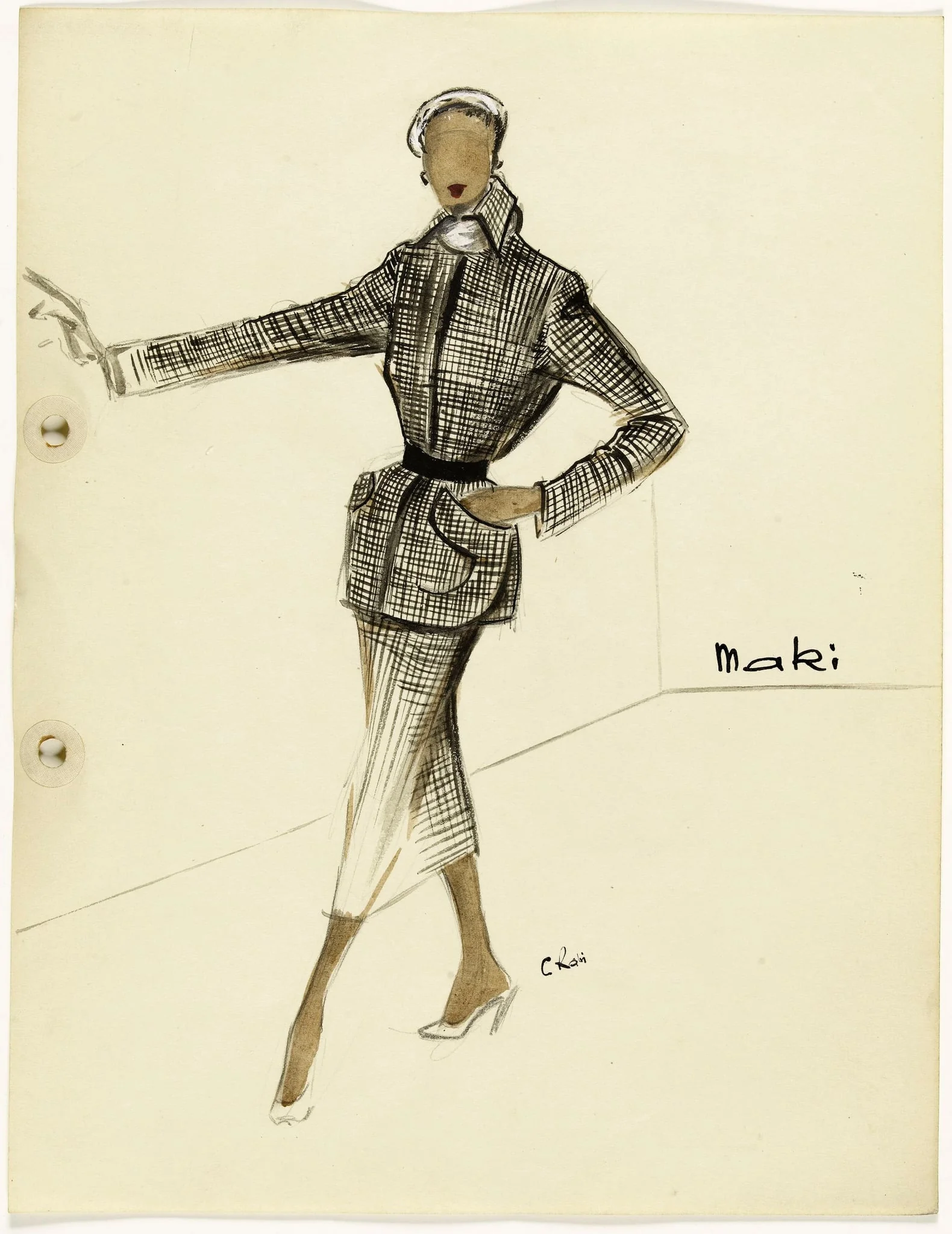 'Maki', by Carven, 1951