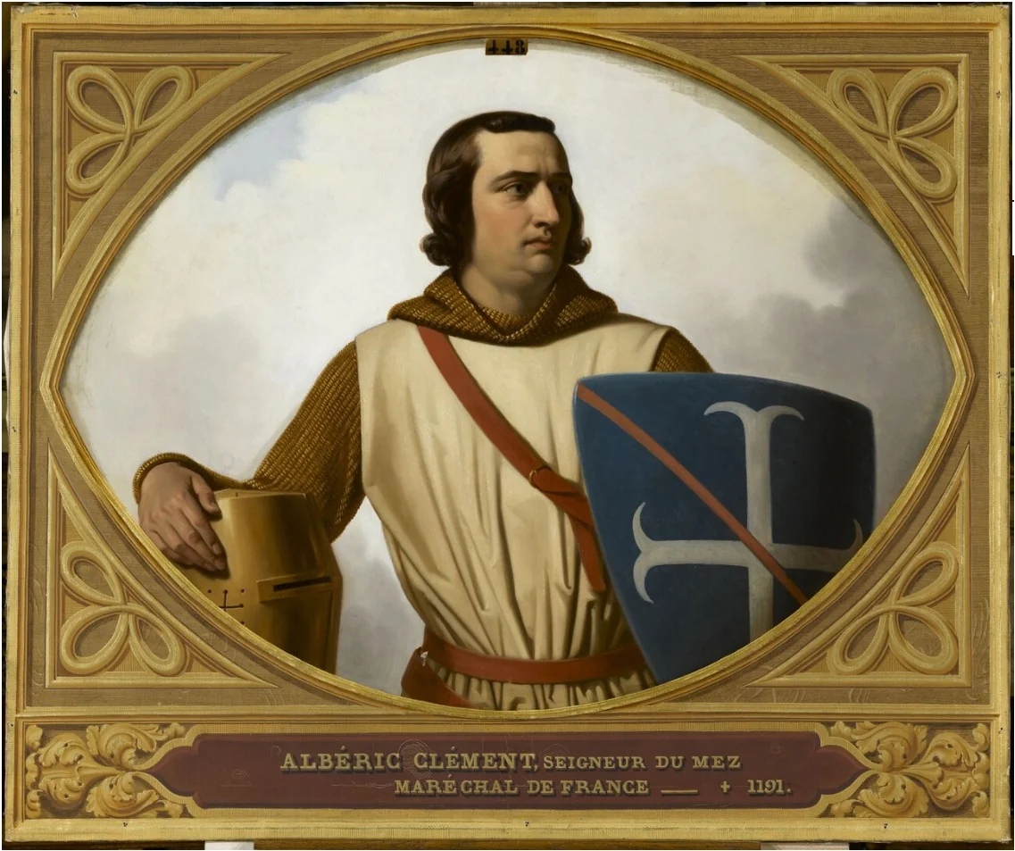 Albéric Clément, maréchal de France (?-1191), by Henri Decaisne, oil, 1844