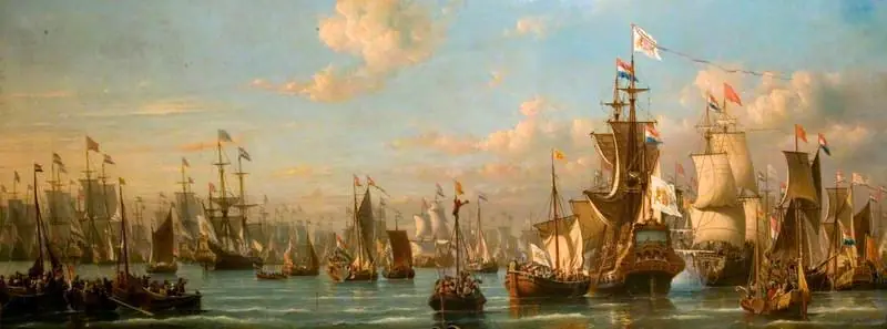 William III Reviewing the Dutch Fleet in 1691