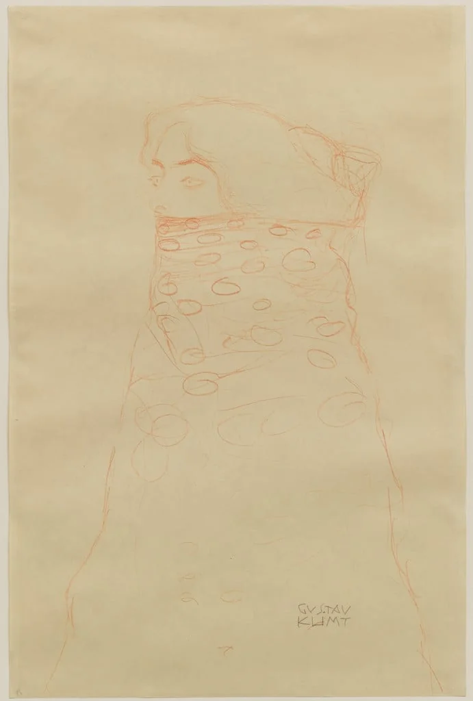 Untitled, by Gustav Klimt, graphite, 1910