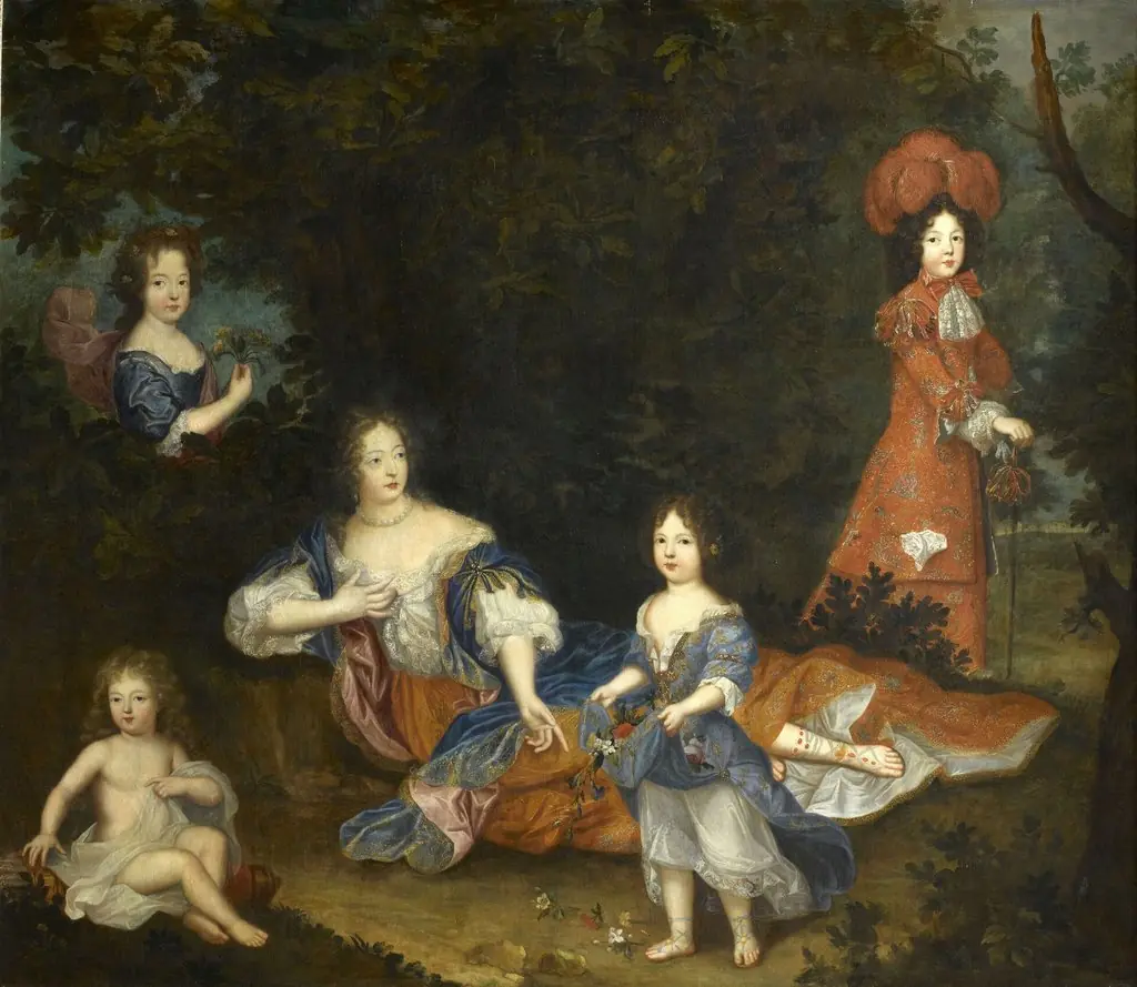 Françoise-Athénaïs de Rochechouart, Marquise de Montespan and her children