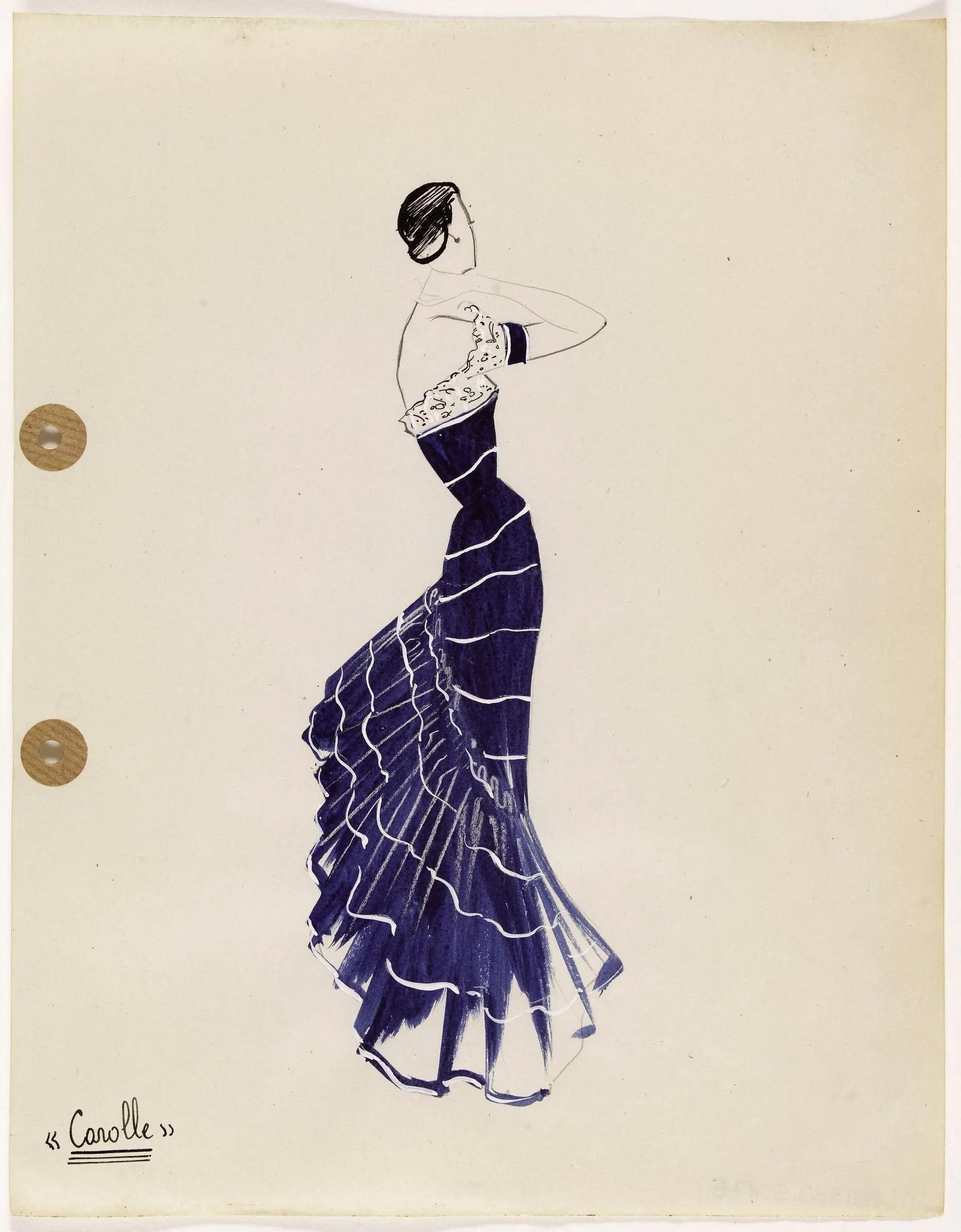 'Carolle', by Carven, 1949