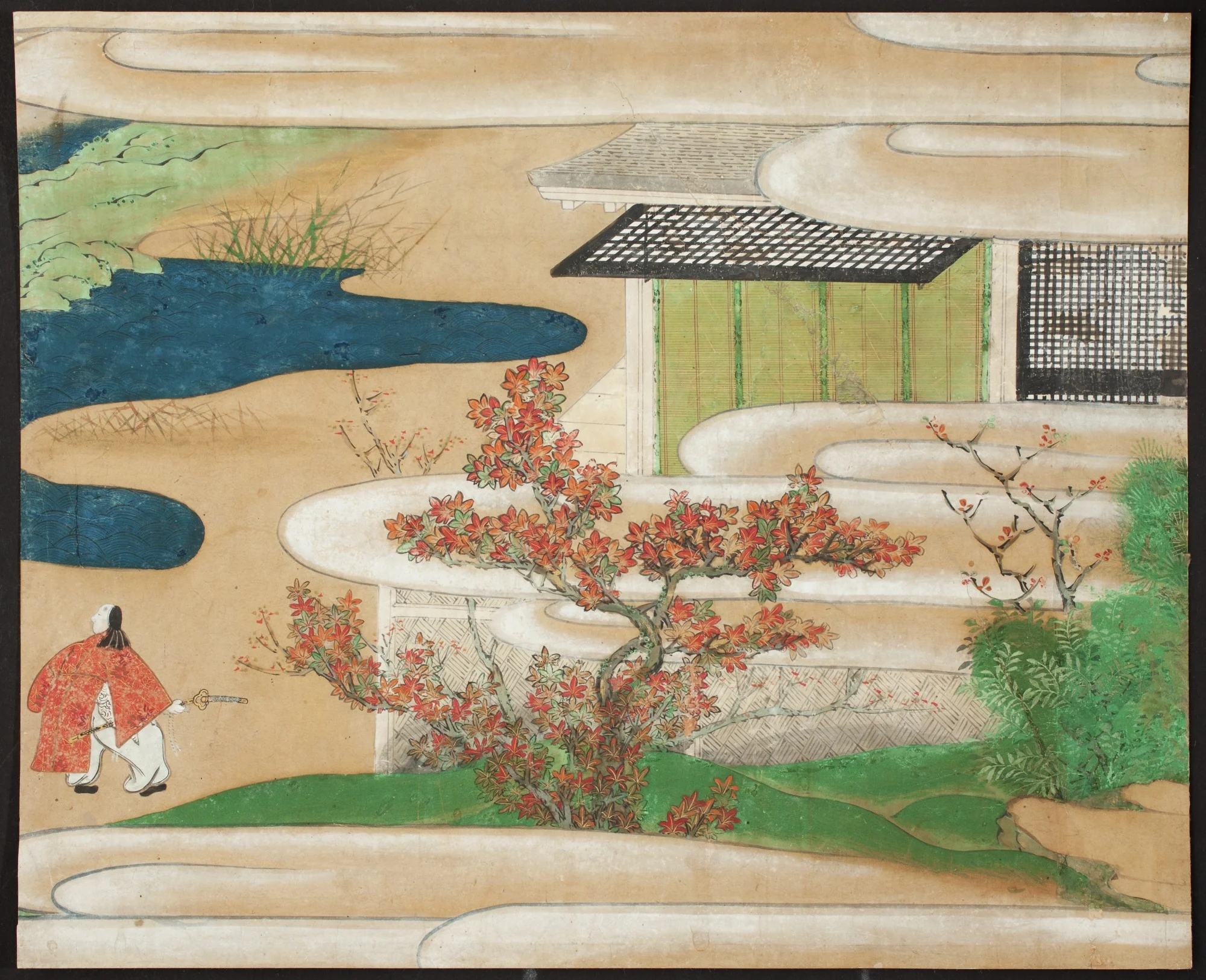 Genji Monogatari, by Unknown, unspecified, 1600