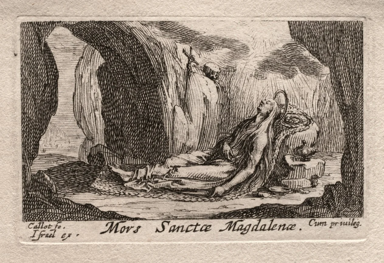 Les Penitents:  Mort de Ste. Madeleine, by Jacques Callot, 1632