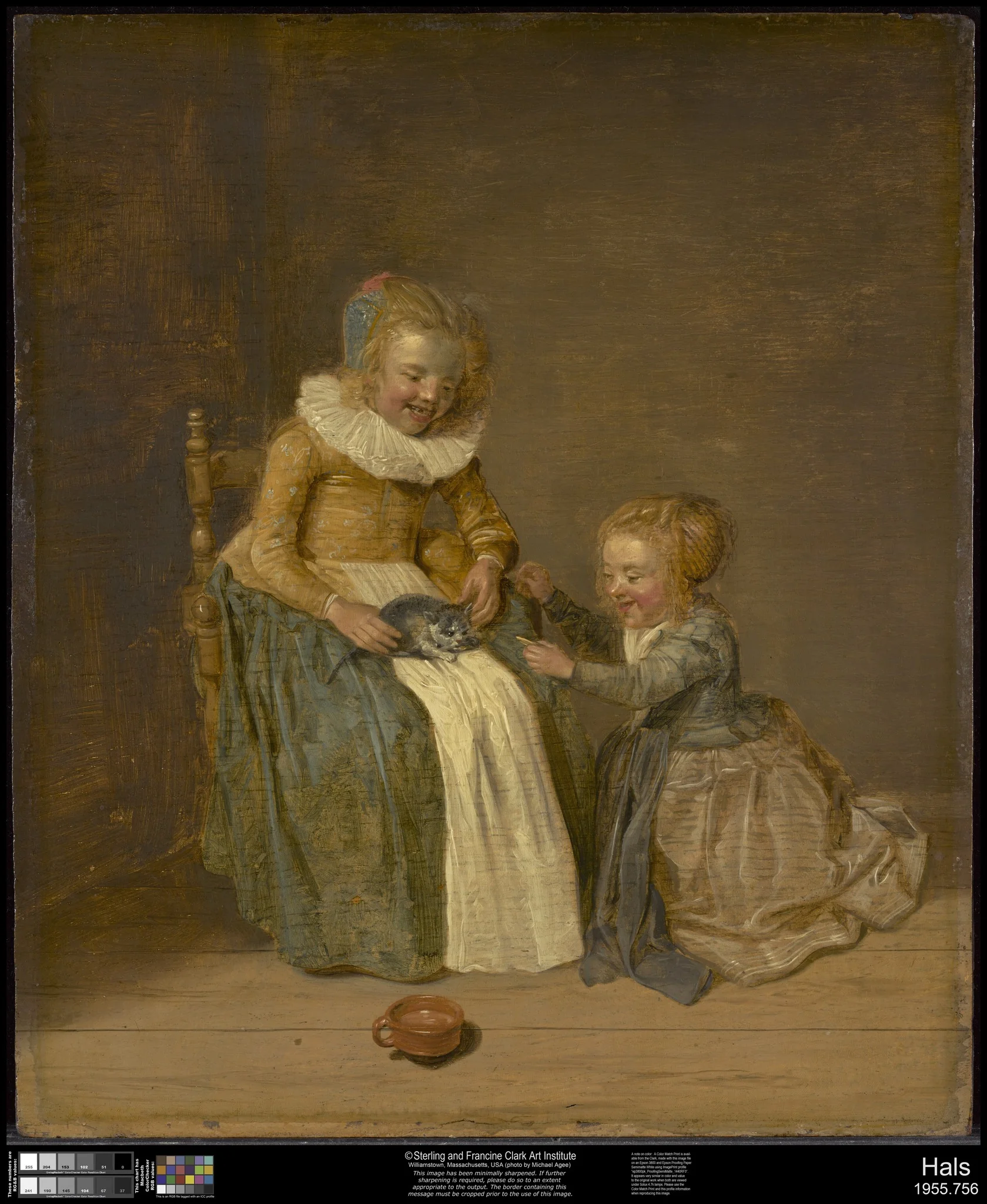 Children with a Cat, by Dirck Hals, oil, 1631