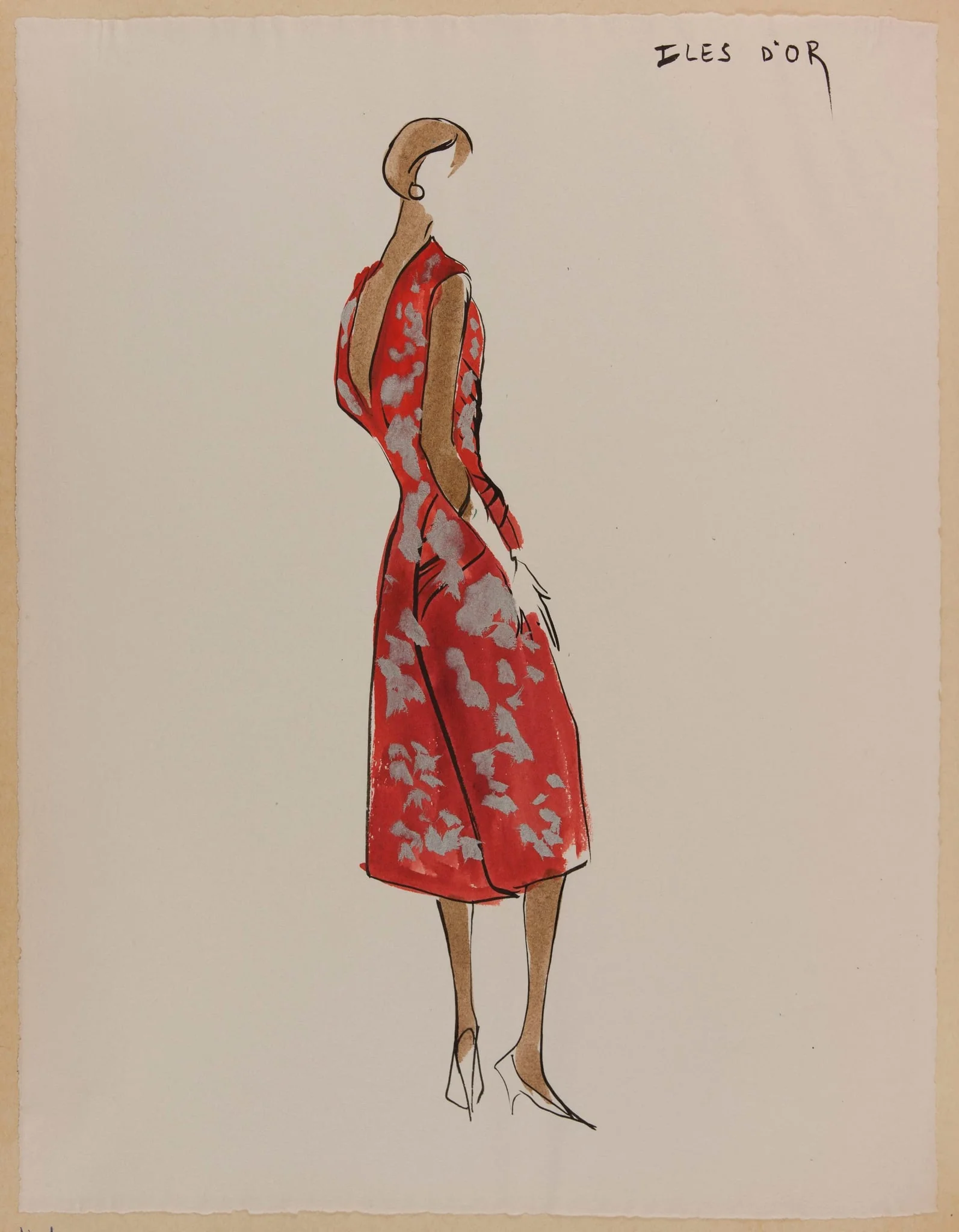Iles d'or, by Carven, 1956