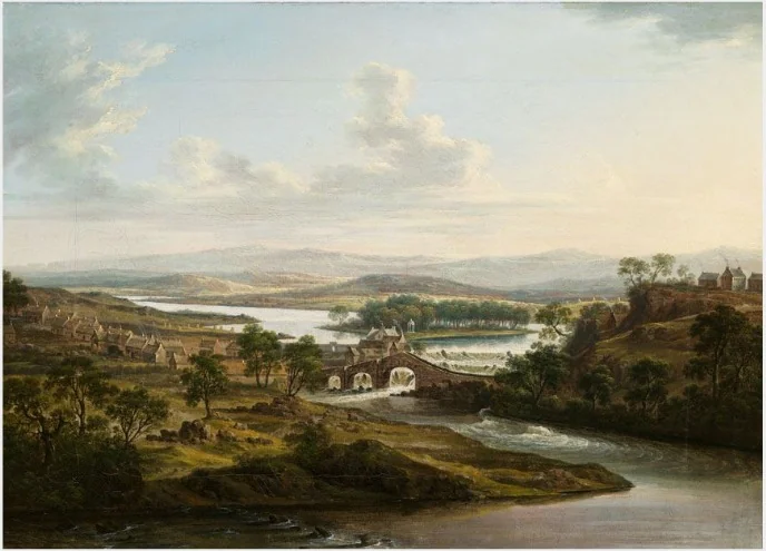 A View of Belleek, County Fermanagh, by Thomas Roberts, oil, 1770
