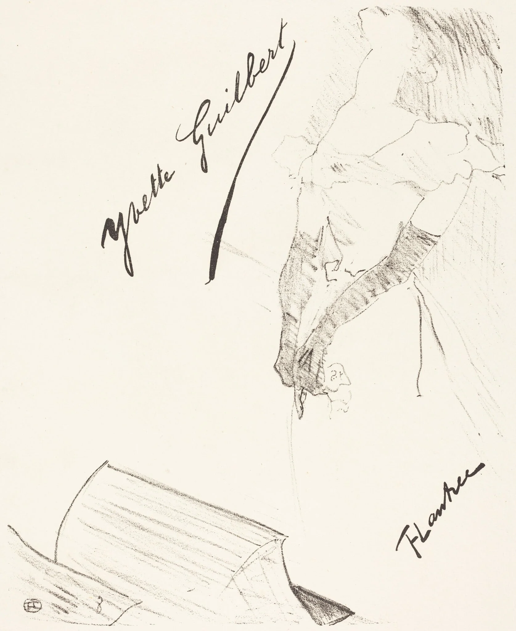 Frontispiece, by Henri de Toulouse-Lautrec, ink, 1898