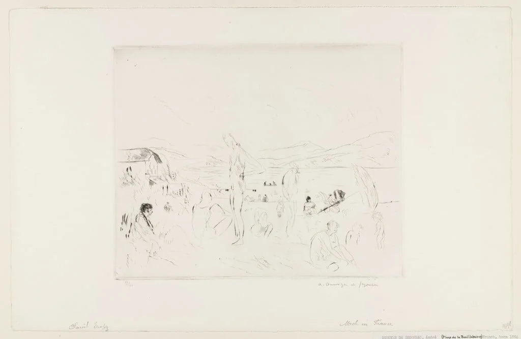 Untitled, by André Dunoyer de Segonzac, ink, 1934