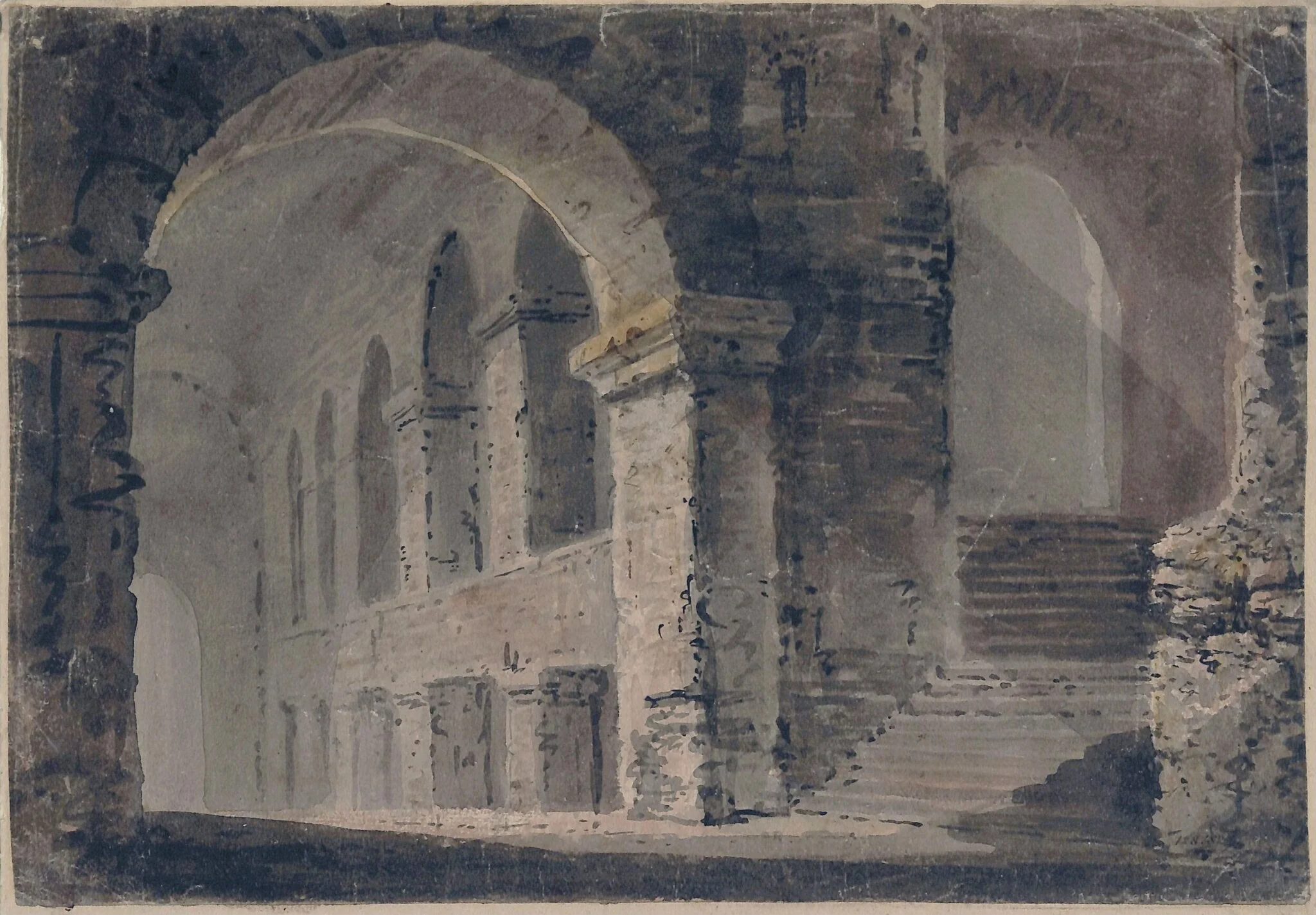 Interior with staircase