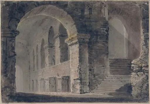 Interior with staircase