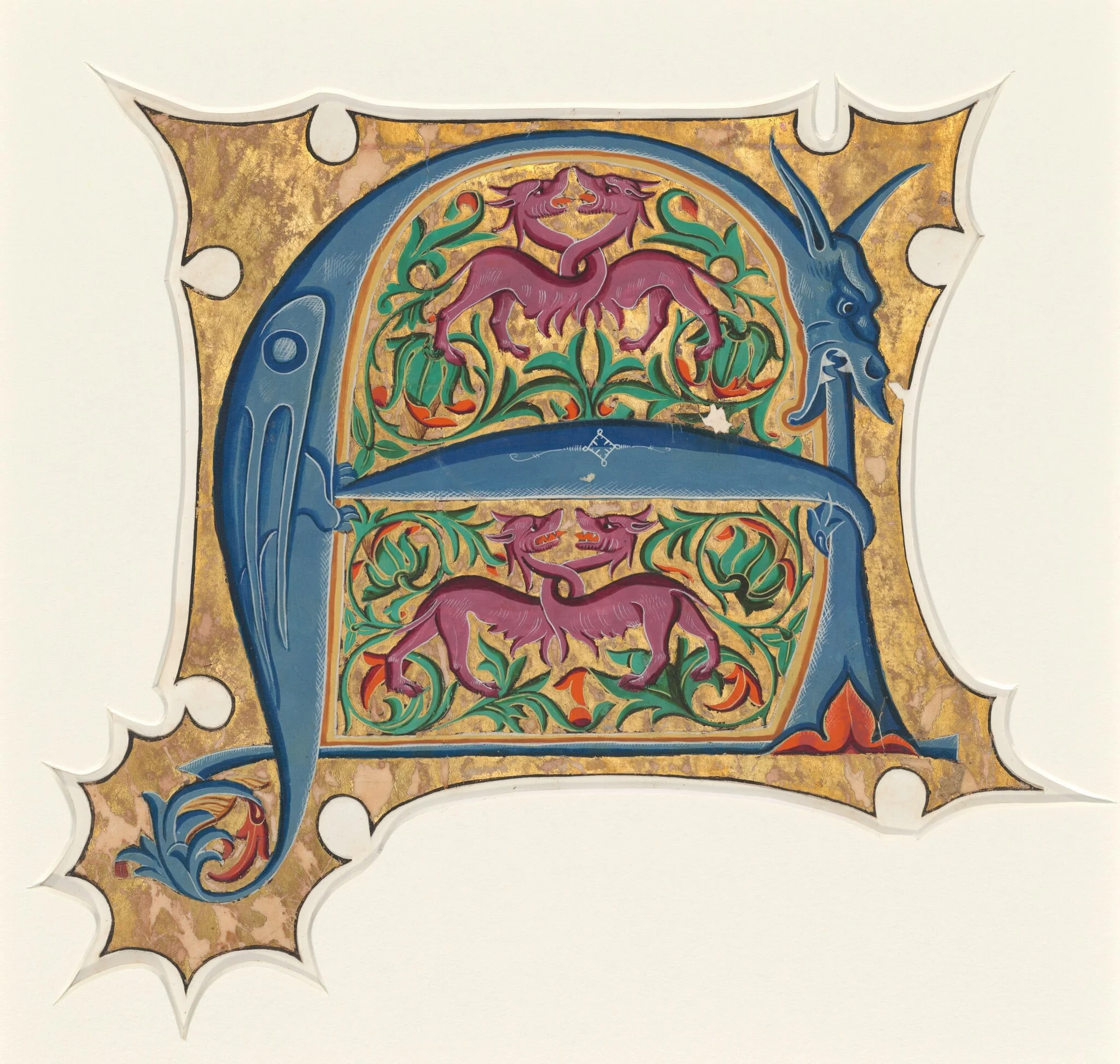 Initial A, by Master of the Cypresses, 1434