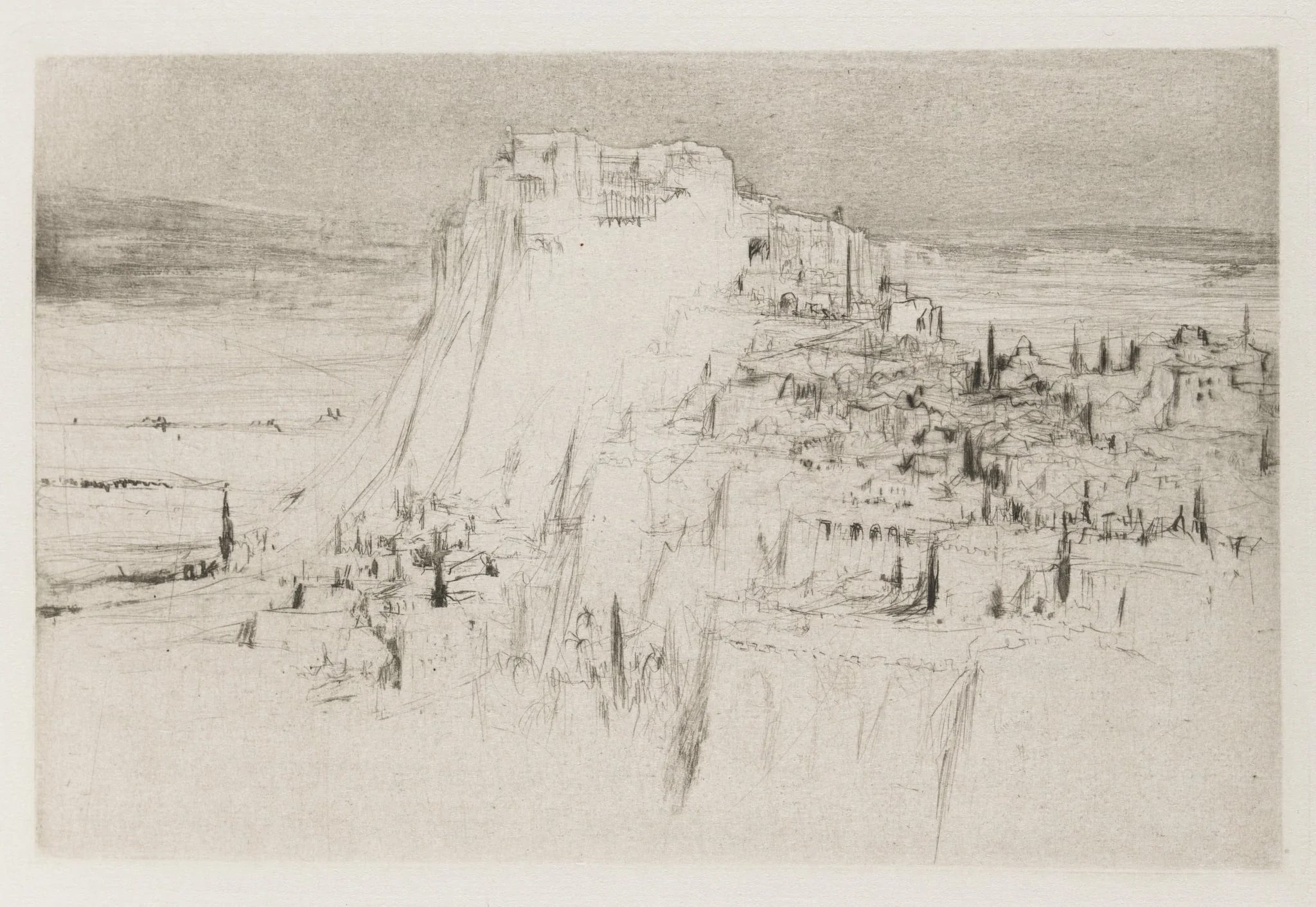 Herodias: Page 3, The citadel of Machaerus rose from the eastern side of the Dead Sea, on a peak of basalt, having the shape of a cone, by William Walcot, 1928
