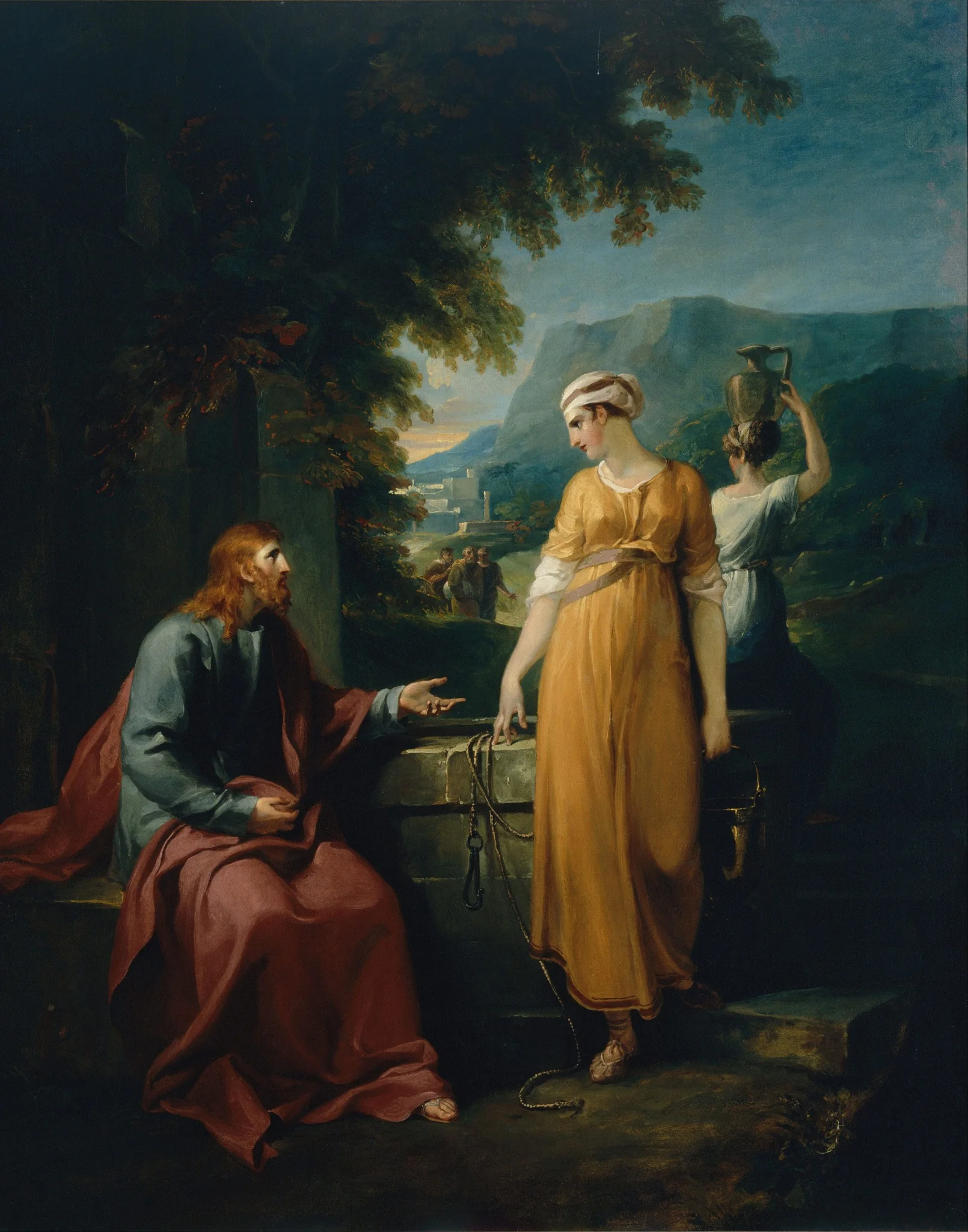Christ and the woman of Samaria