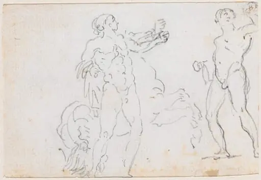 Two Studies of the Statue of Alexander and Bucephalus [verso]