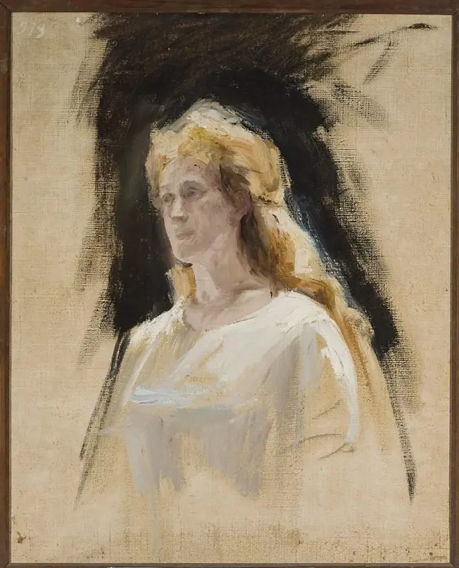 Sieglinde, sketch for the portrait of Adelajda Bolska, actress