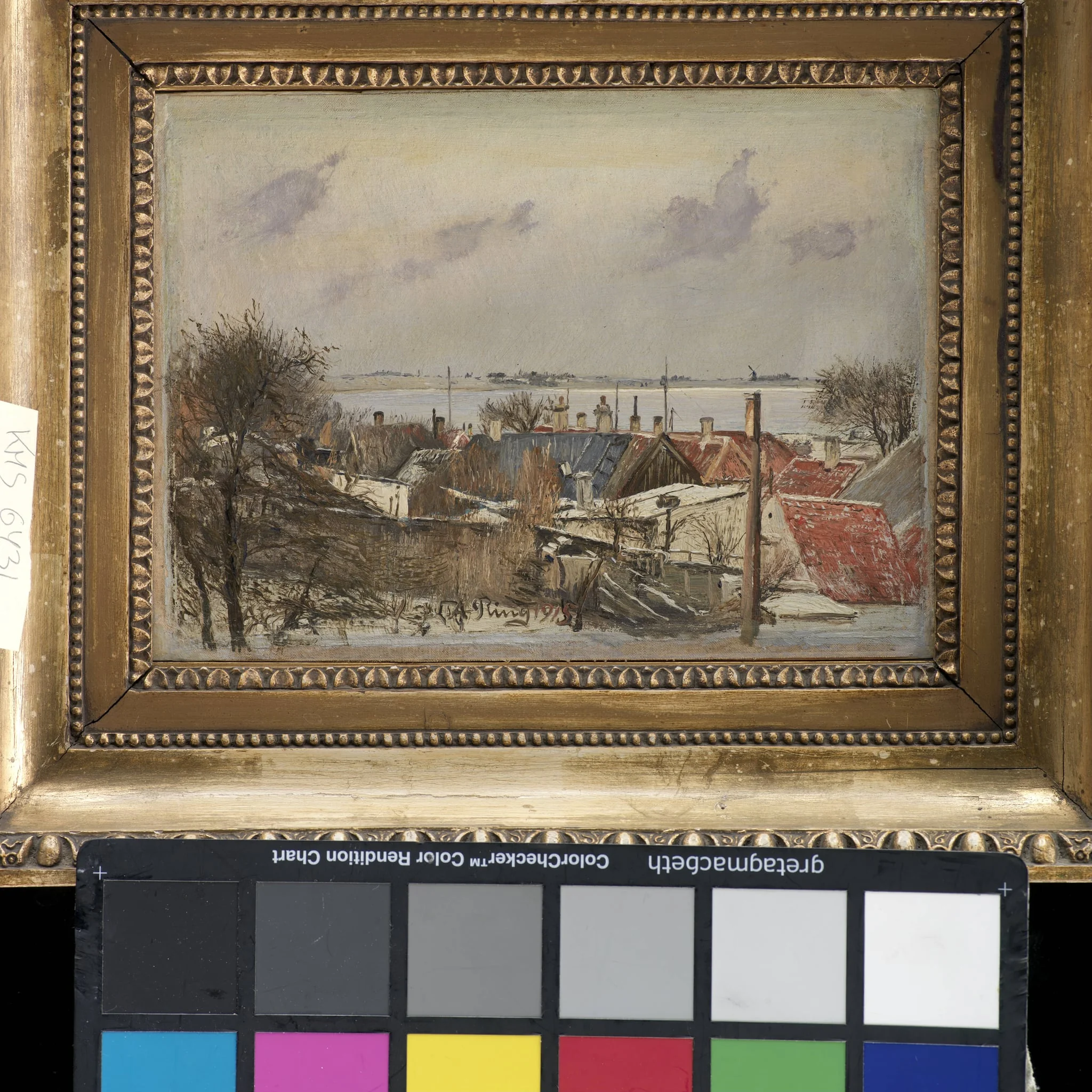 View from Roskilde towards the Fiord, by Unknown, 1915