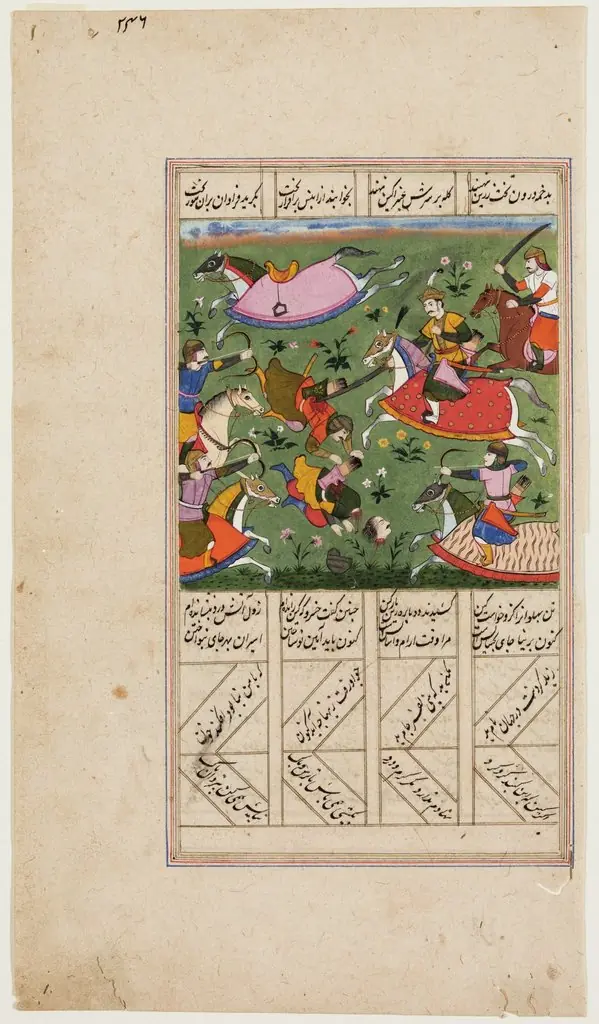 Cavalry Battle with Beheaded Warrior