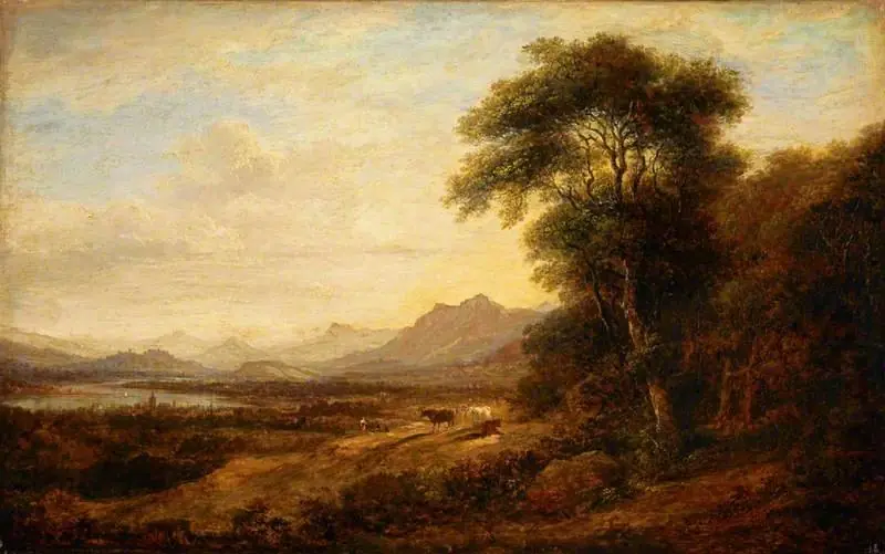 The Windings of the Forth (or The Forth near Alloa, Stirling in the distance)