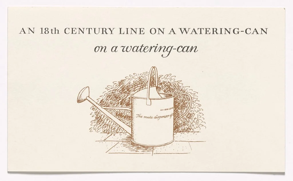 Untitled, by Michael Harvey Ian Hamilton Finlay, ink, 1992