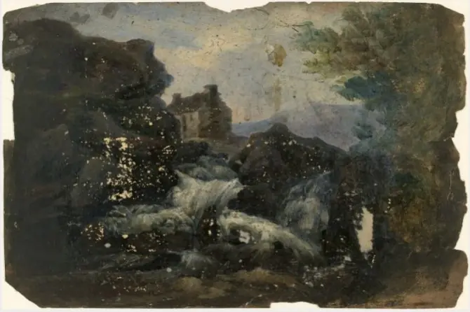 The Salmon Leap at Oughterard, County Galway