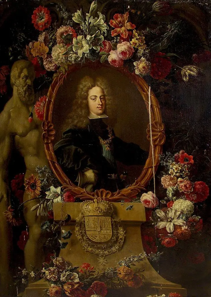 Portrait of Philip V in a Flowered Frame