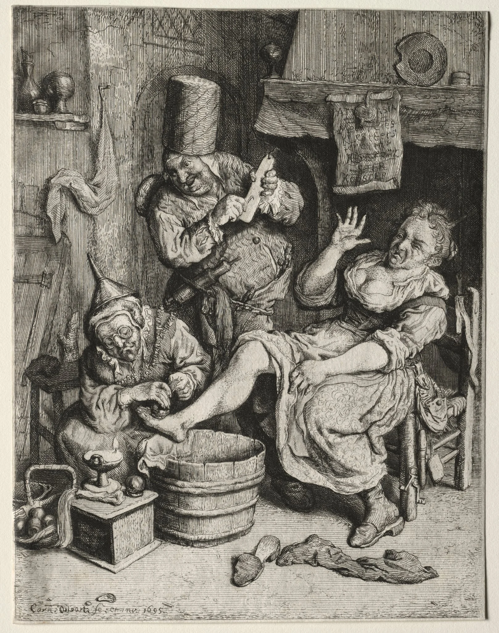 La Ventouse, by Cornelis Dusart, 1695