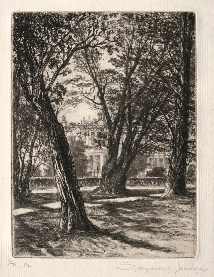 Kensington Gardens (The Small Plate), by Francis Seymour Haden, 1859