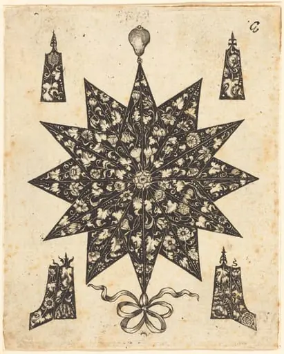 Star Embellished with Flowers