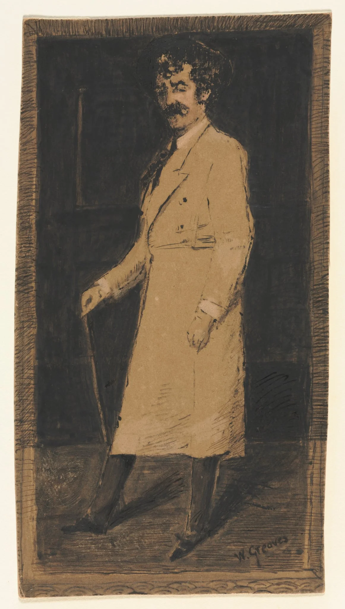 James McNeill Whistler, by Walter Greaves, 1896