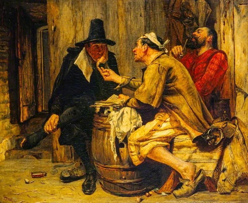 Cromwell's Saints, by John Pettie, oil, 1862