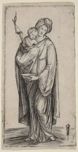 Woman and Child with Distaff
