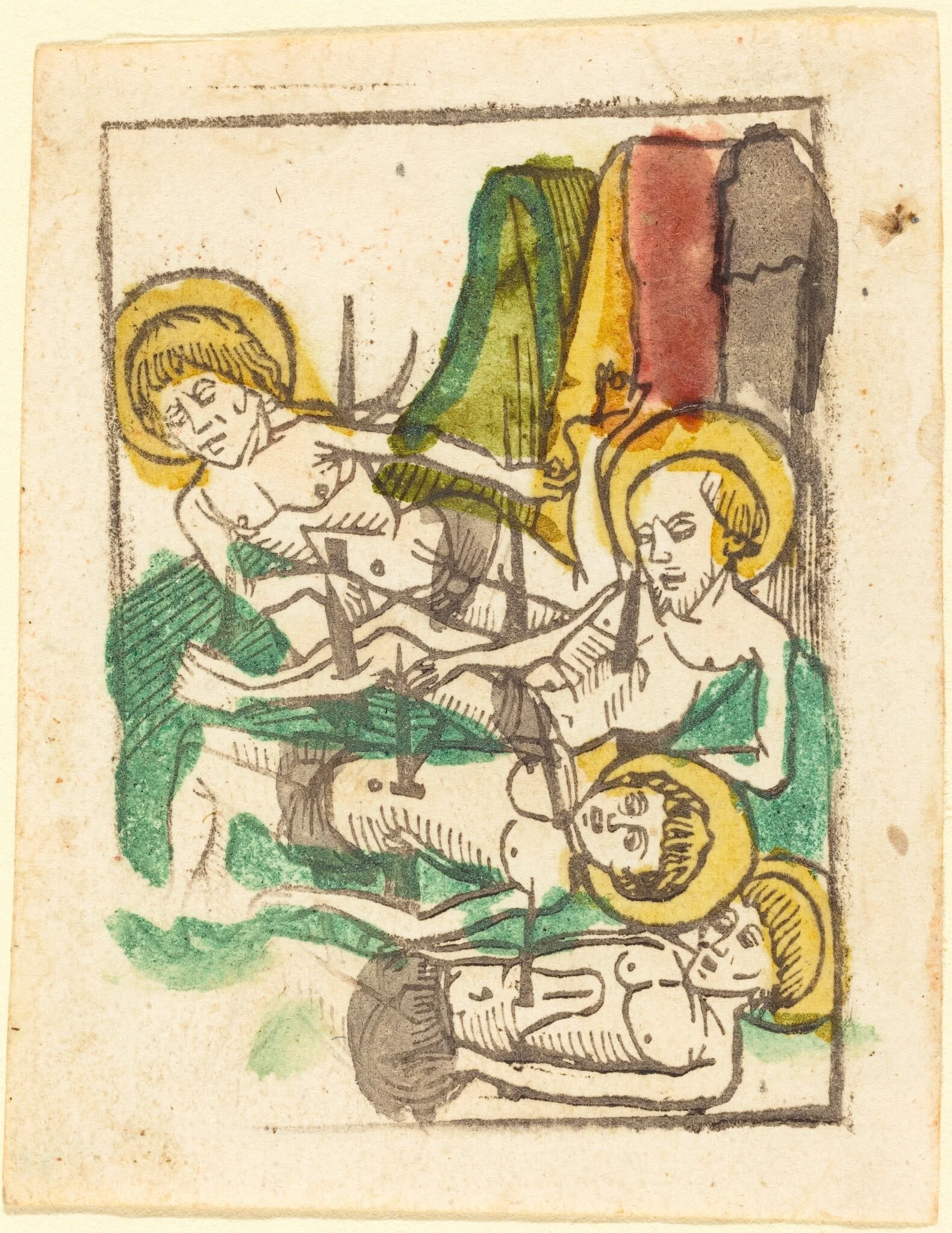 Four Martyrs - Saint Acacius, by German 15th Century, ink, 1480