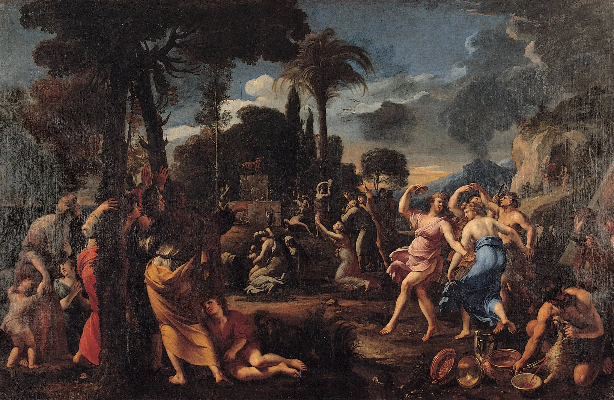 Adoration of the Golden Calf, by François Perrier, unspecified, 1642