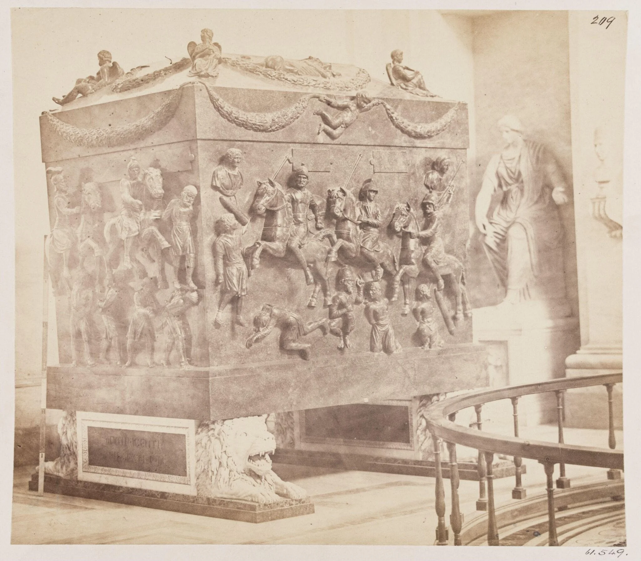 Sculpture - Sarcophagus of Porphyry of S. Helena, A.D. 330, by John Henry Parker, photographic, 1866
