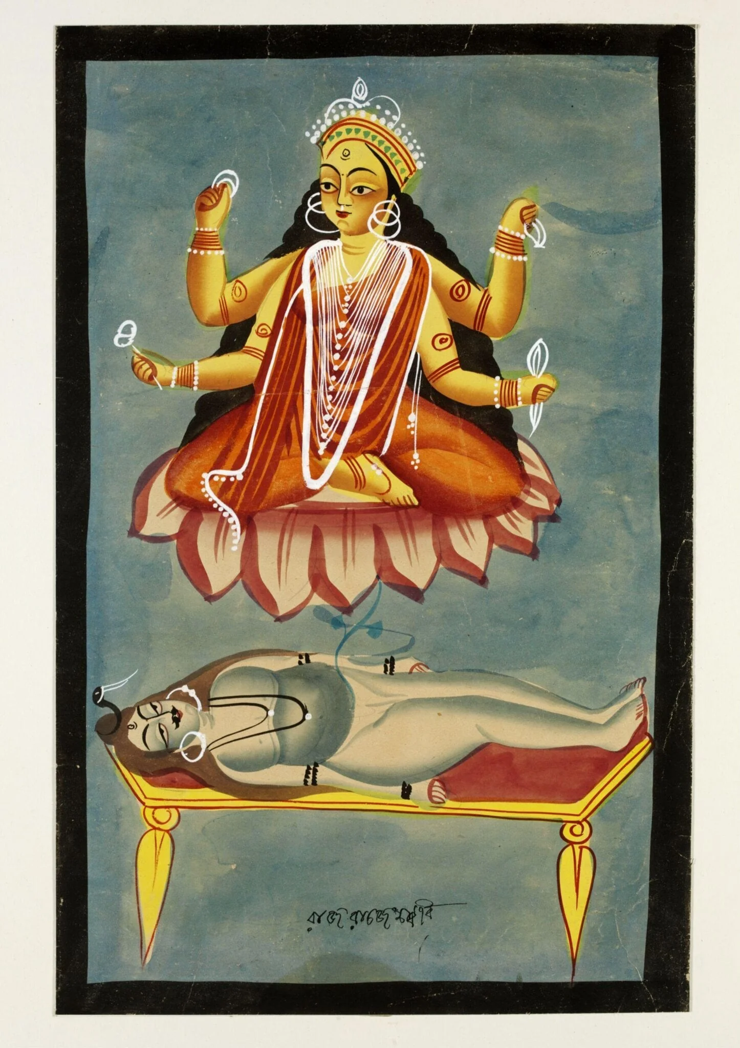 Rajarajesvari, by Unknown, paint, 1885