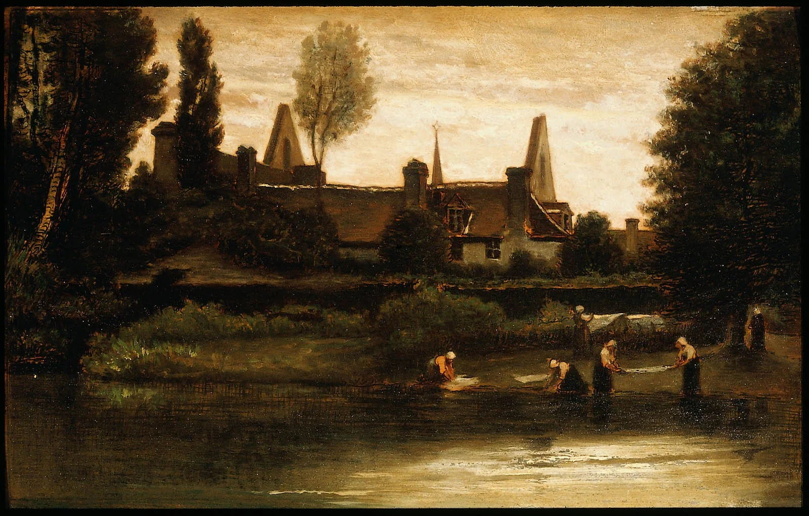 By the River, by William Morris Hunt, unspecified, 1861