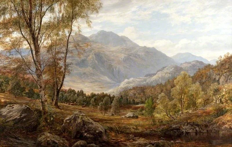 The Heart of the Trossachs, by James Docharty, oil, 1868