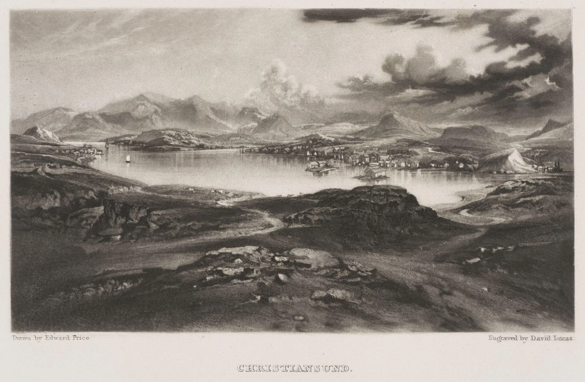 Christiansund, by Edward Price, 1834