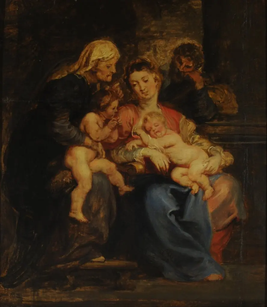 Holy Family with Saint Little John and Elizabetg