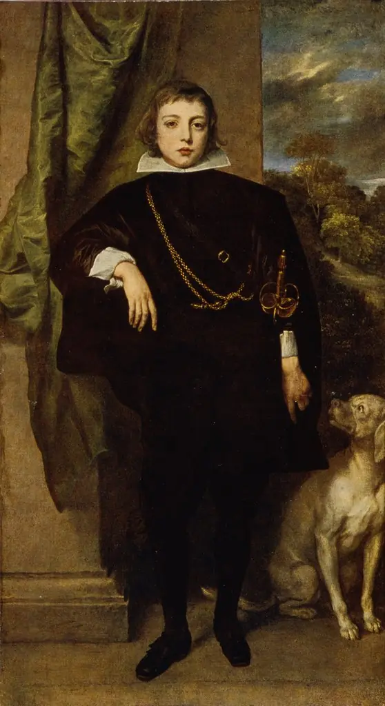 Portrait of Filippo Francesco d'Este, Marchese di Lanzo with his Dog