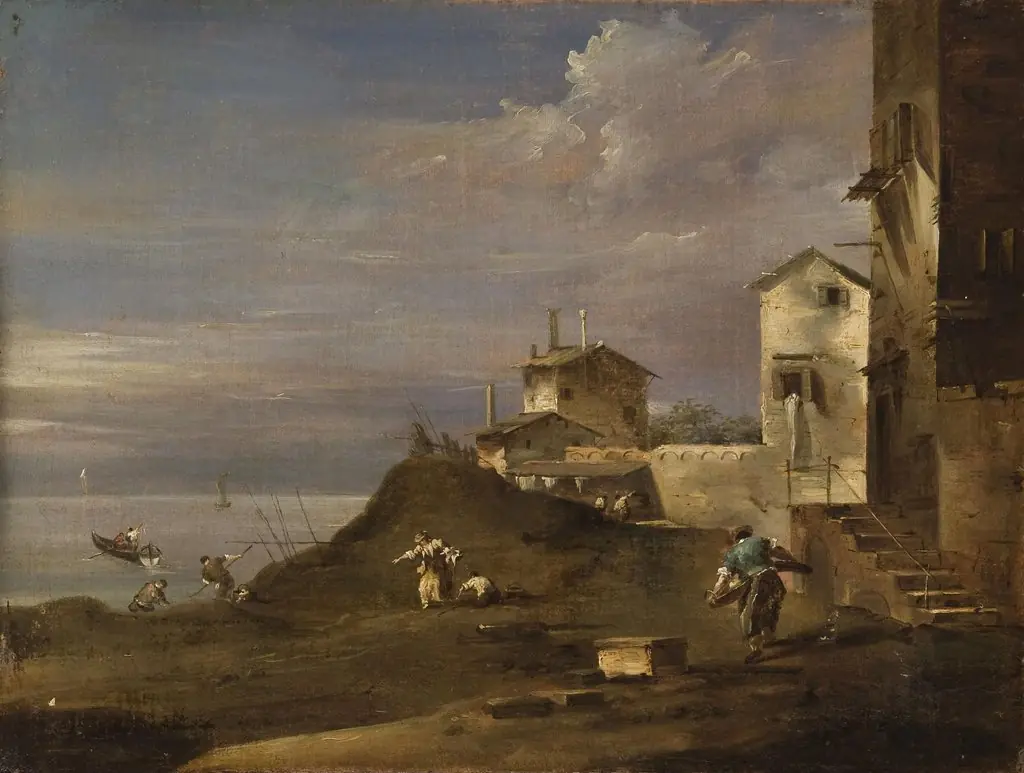 Landscape with Cottages on Dunes