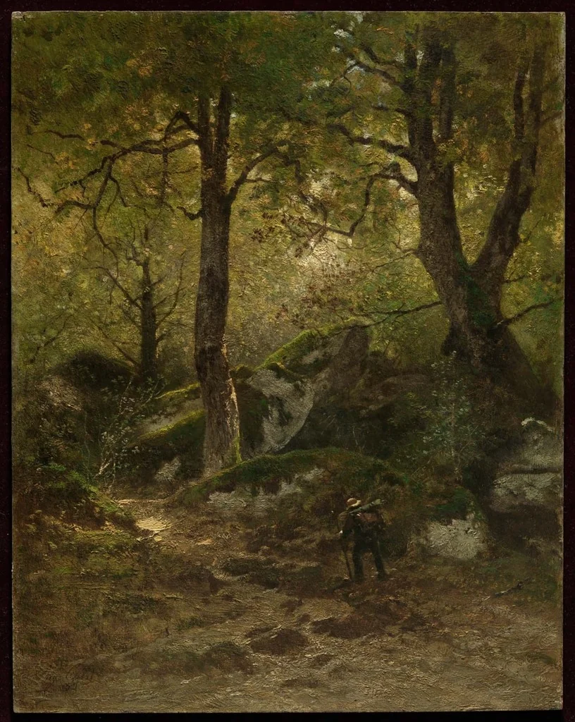 Artist in the Gorge aux Loups, Forest of Fontainebleau