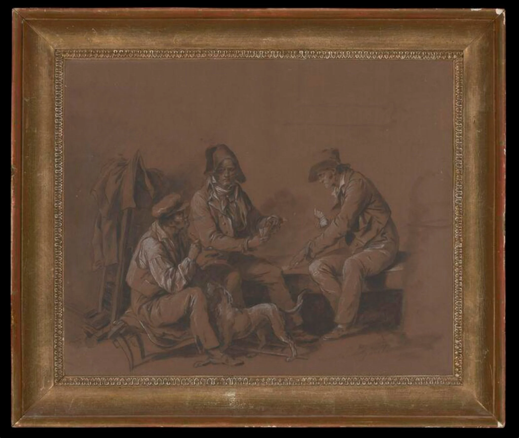 A card game of Piquet, by Louis-Léopold Boilly, 1750