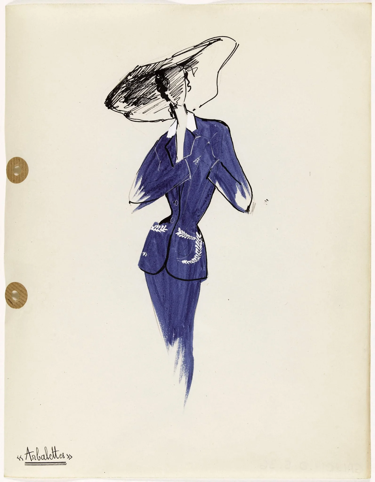 'Arbalettes', by Carven, 1949