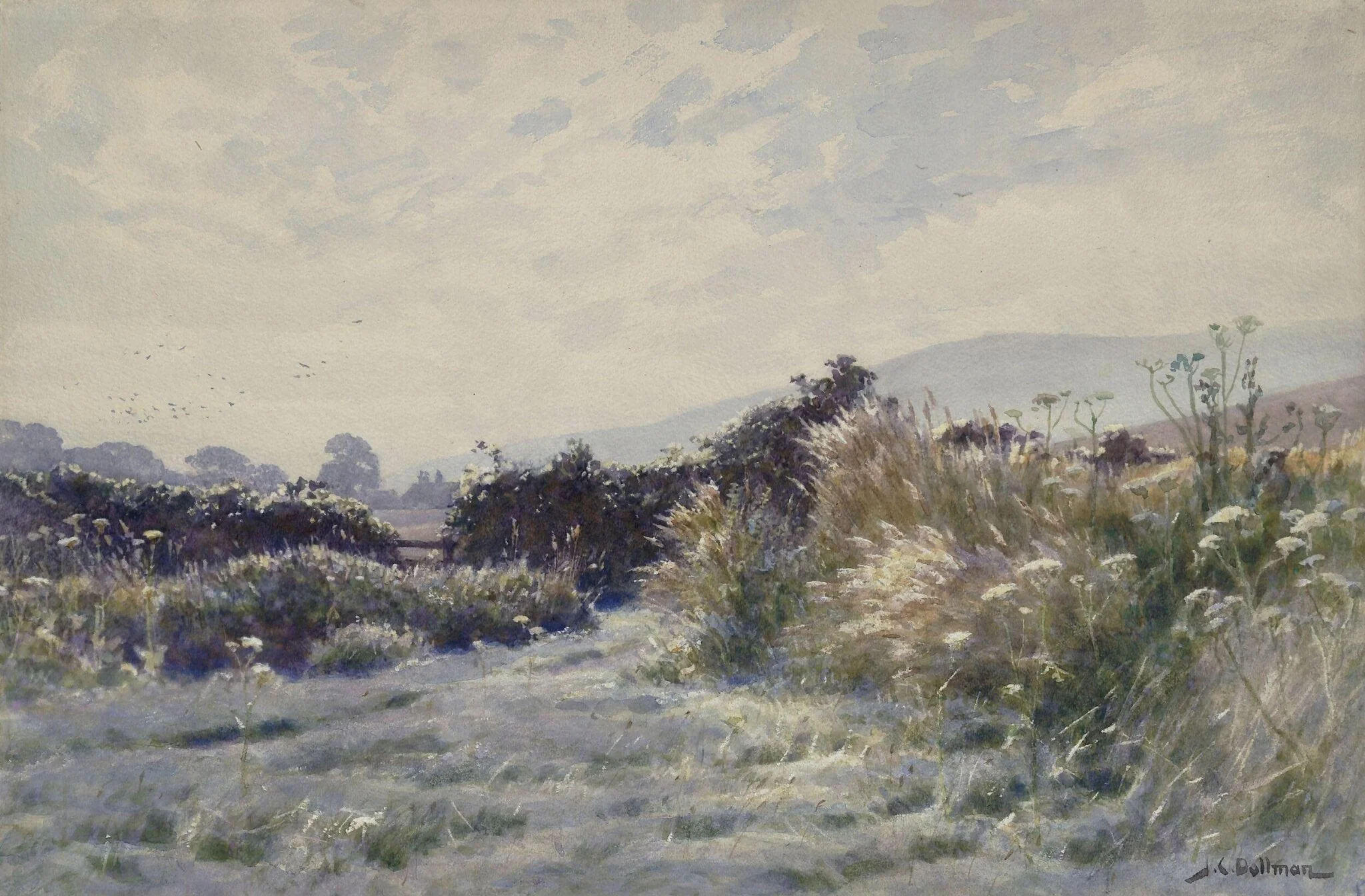 Dew, by Dollman, watercolor, 1875