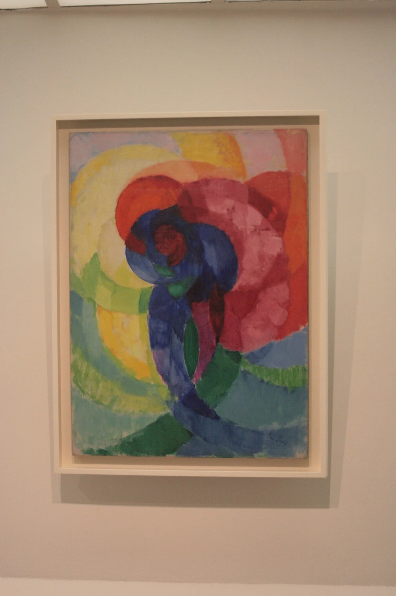 Red and Blue Disks, by František Kupka, oil, 1921
