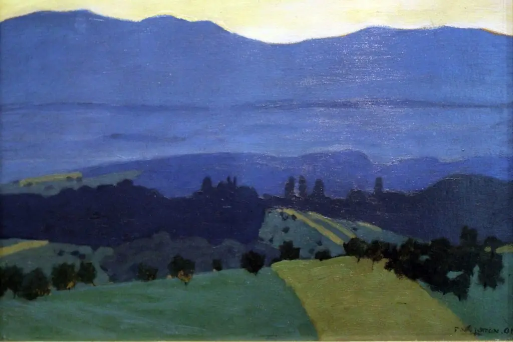 Landscape in the Jura Mountains near Romanel