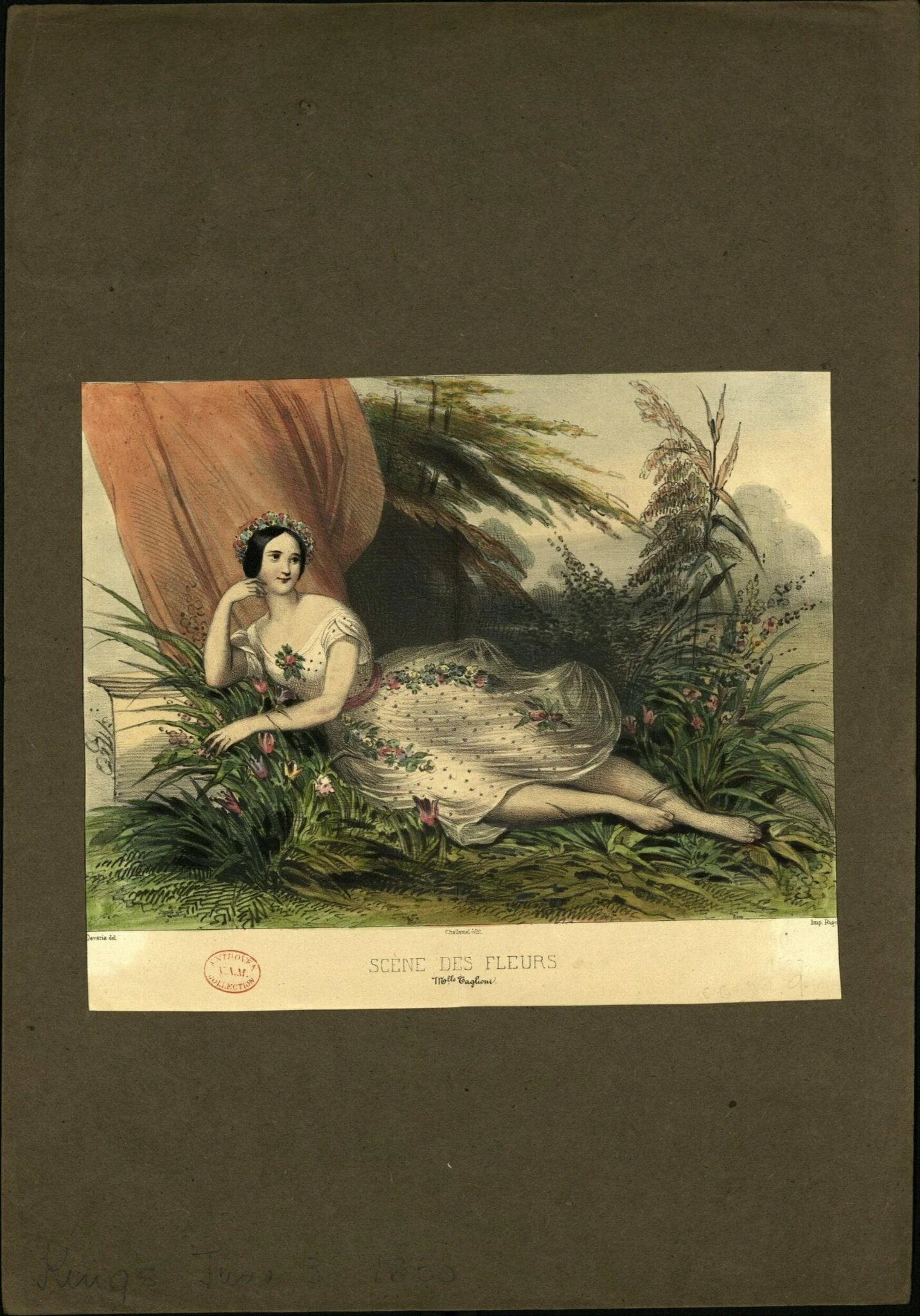 L'ombre, by Augustin Challamel, 1850