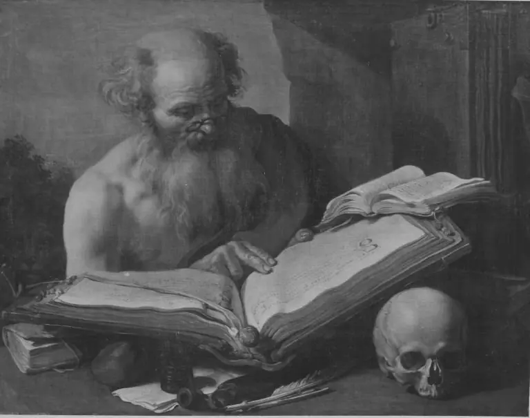 Saint Jerome reading